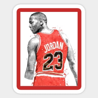 Jordan at a young age Sticker